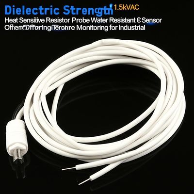 Dielectric Strength 1.5kVAC Heat Sensitive Resistor Probe Water Resistant Sensor Offering Temperature Monitoring for Industrial